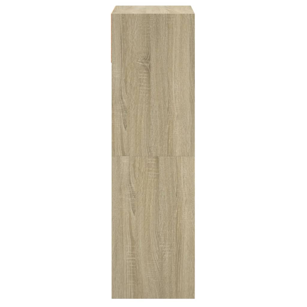 Schuhschrank mit 2 Klappen Weiß 80x34x116 cm
