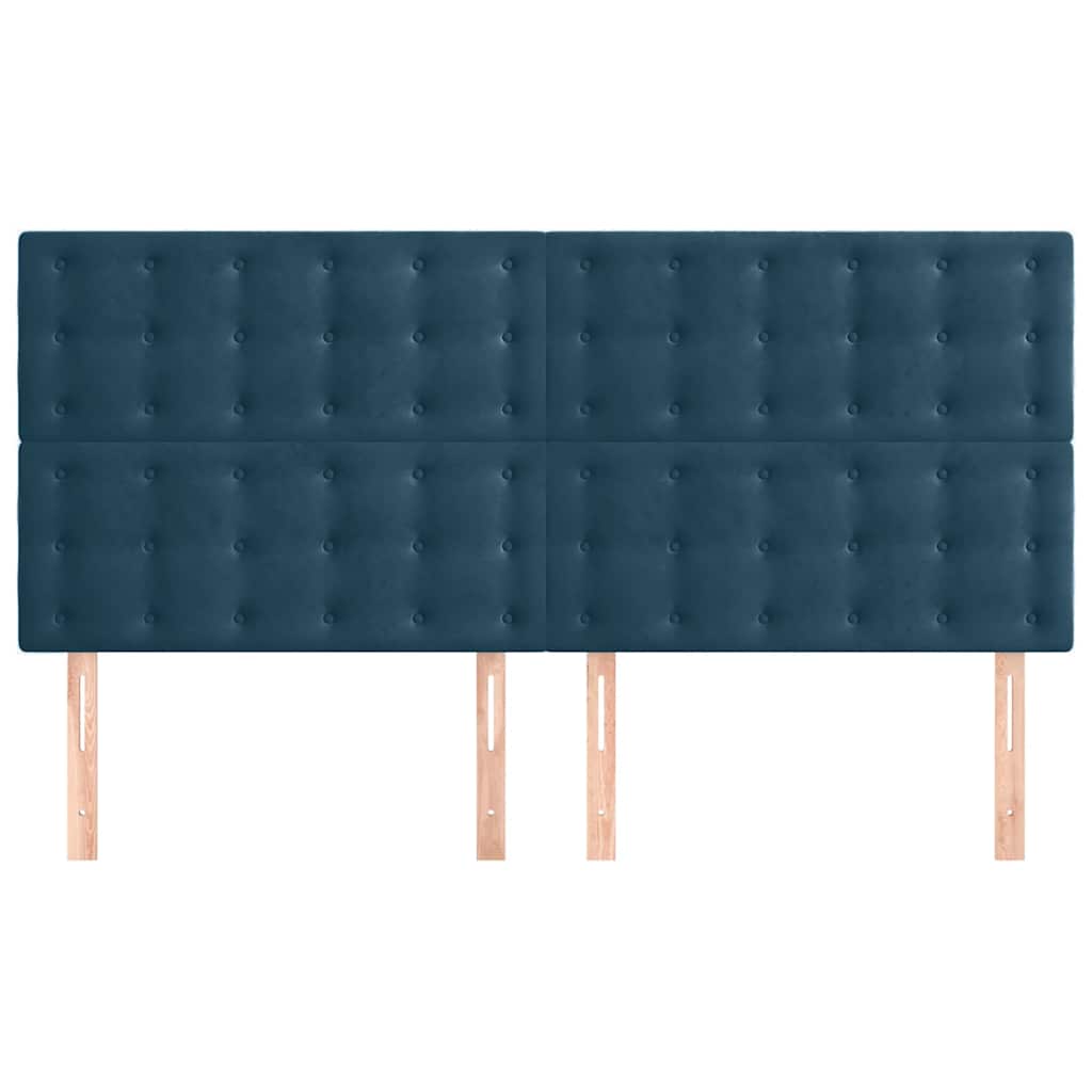 Kopfteil Hellgrau 80x5x118/128 cm Samt