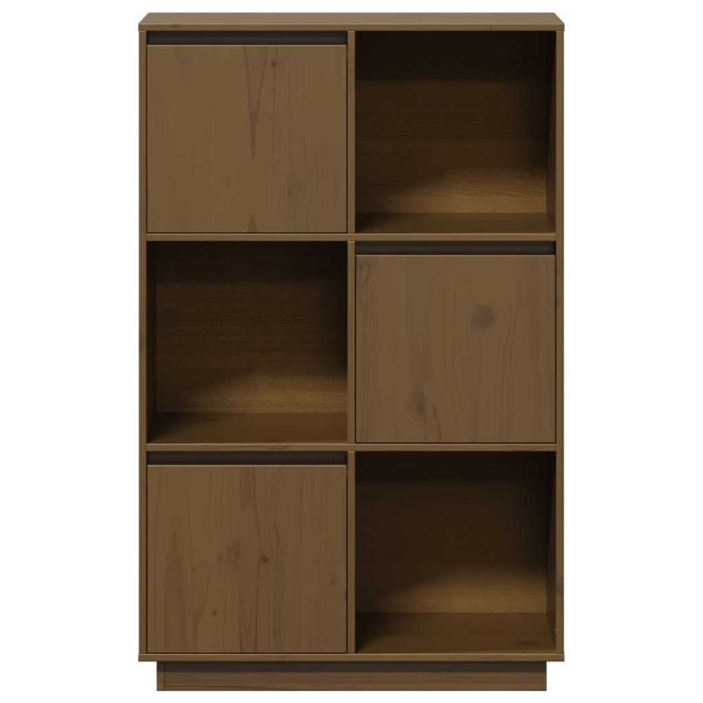 Highboard 74x35x117 cm Massivholz Kiefer