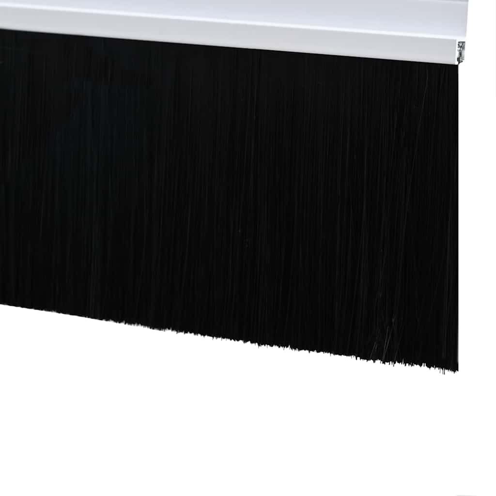 Selbstklebende Türbürstendichtungen 2 pcs Braun 100 cm