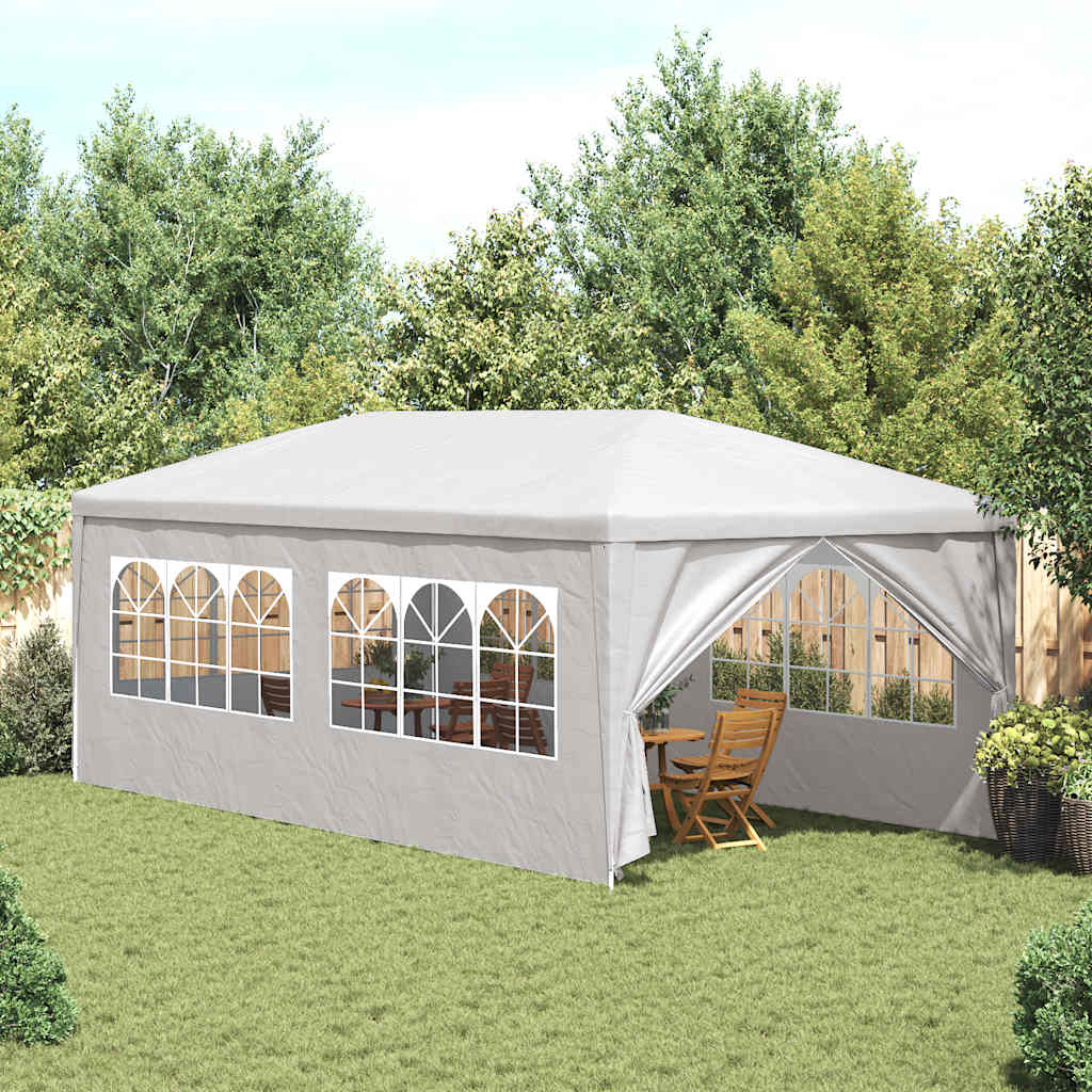 Party-Zelt 400 x 300 x 255 cm Rot PE und Stahl