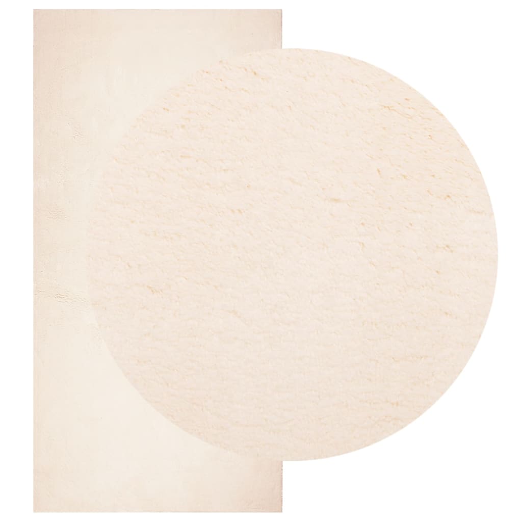 Teppich HUARTE Kurzflor Weich und Waschbar Anthrazit 60x110 cm