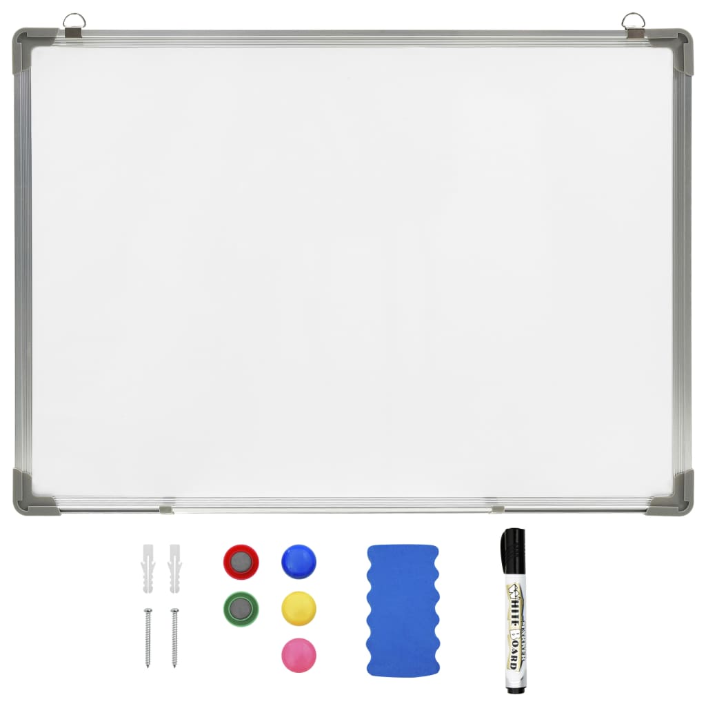 Magnetisches Whiteboard Weiß 50 x 35 cm Stahl
