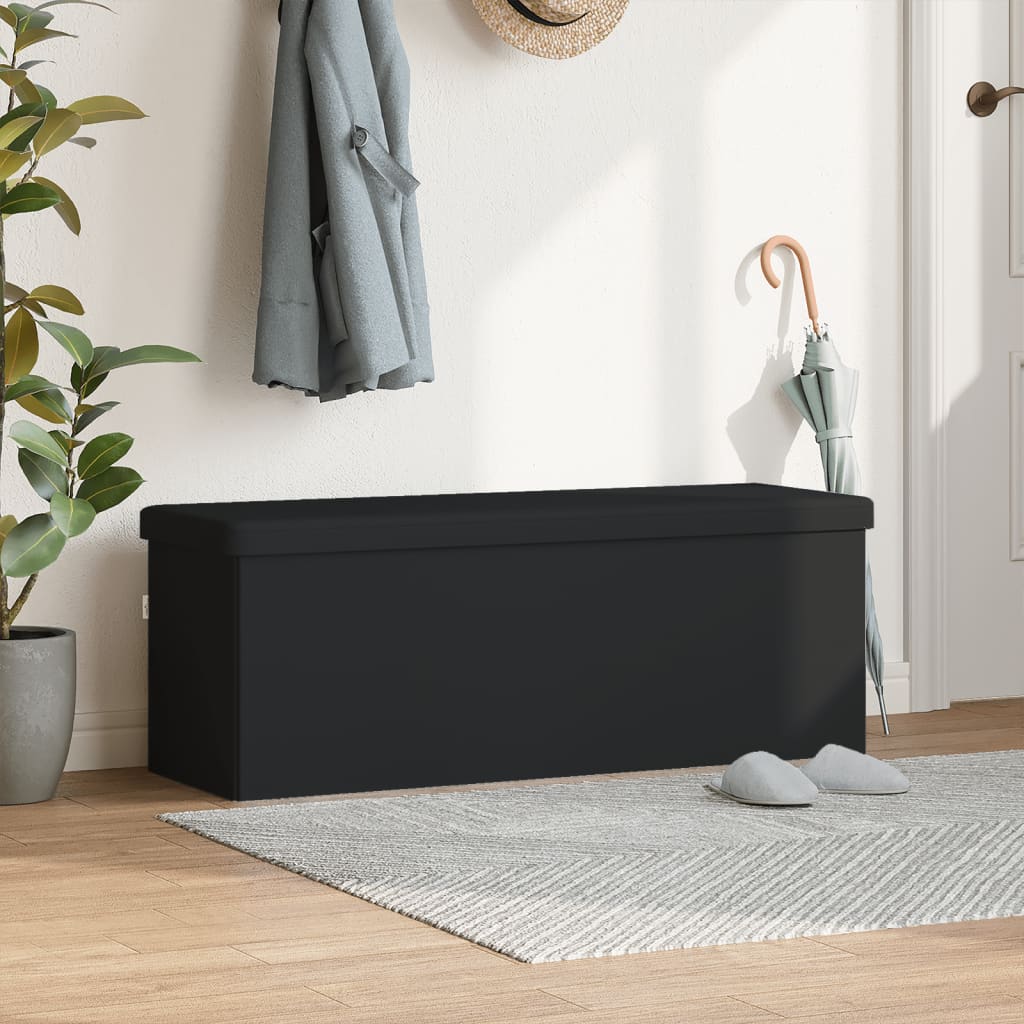 Faltbare Sitzbank mit Stauraum Weinrot PVC