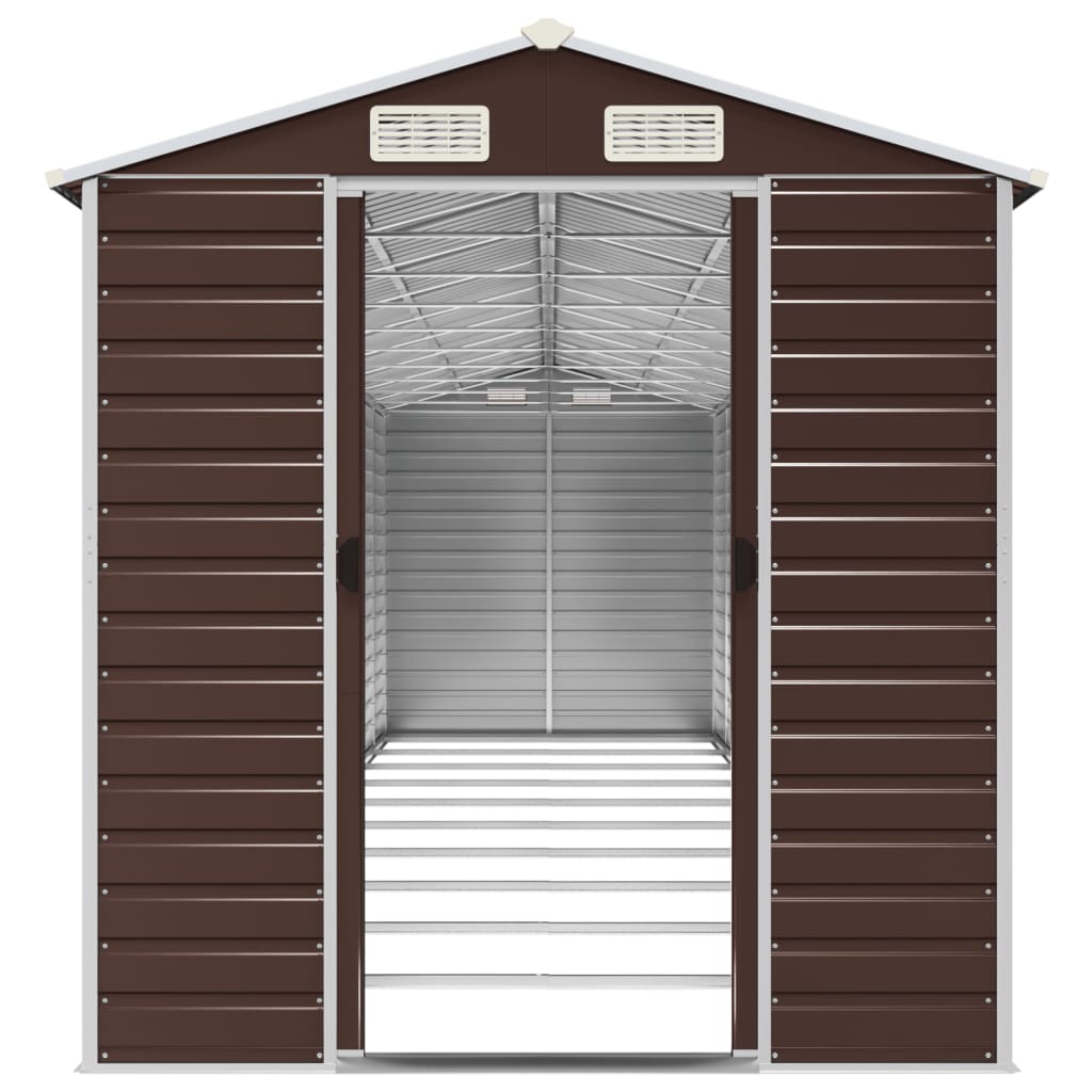 Gerätehaus Grün 191x130x198 cm Verzinkter Stahl
