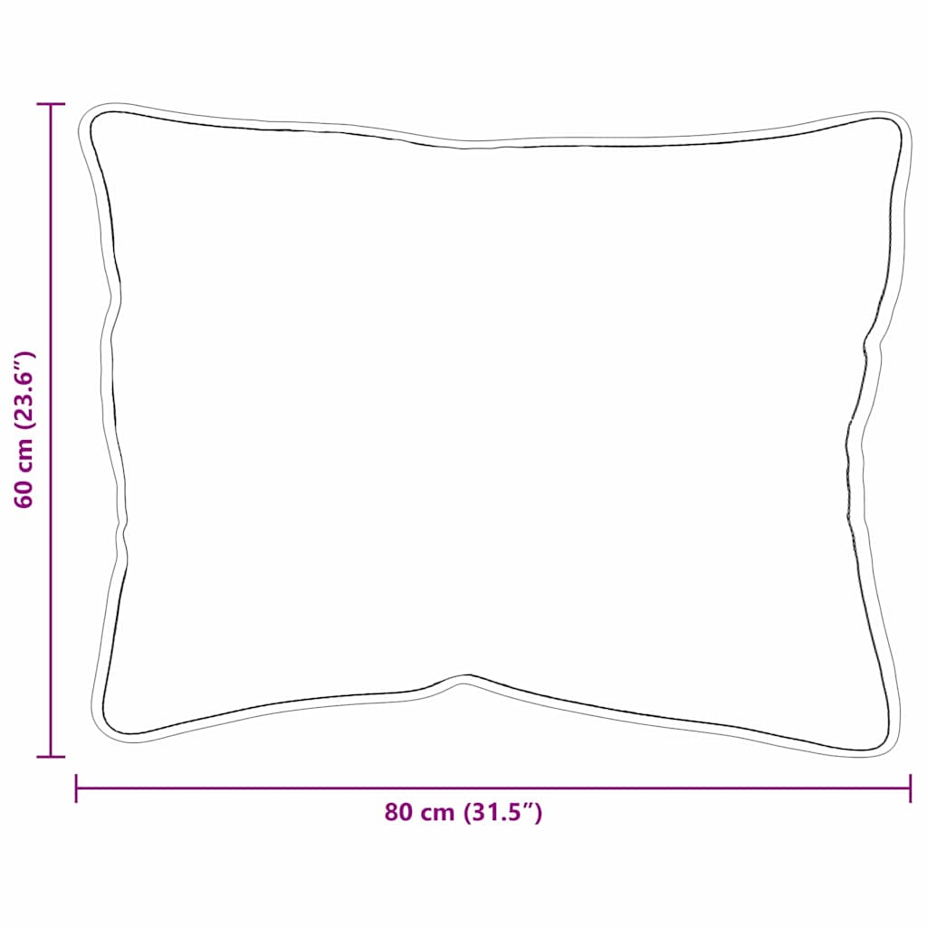 Kopfkissen Weiß 40 x 60 cm Baumwolle und Polyester