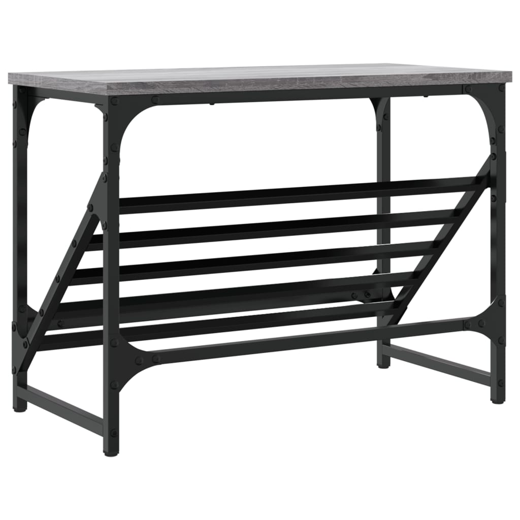 Schuhregal Schwarz 60x30x45 cm Holzwerkstoff