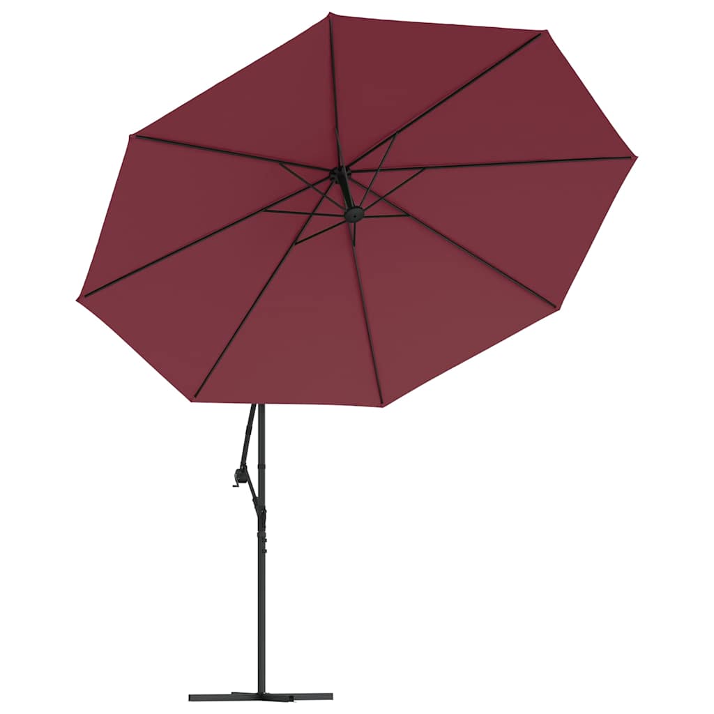 Ampelschirm mit Aluminium-Mast 350 cm Taupe