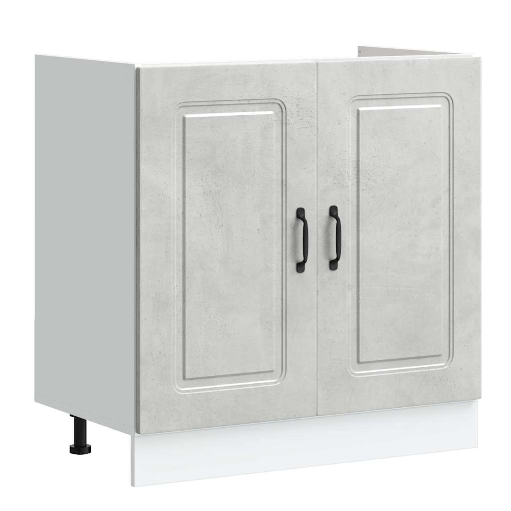 Küchenschrank Kalmar Weiß 80 x 46 x 81.5 cm Holzwerkstoff