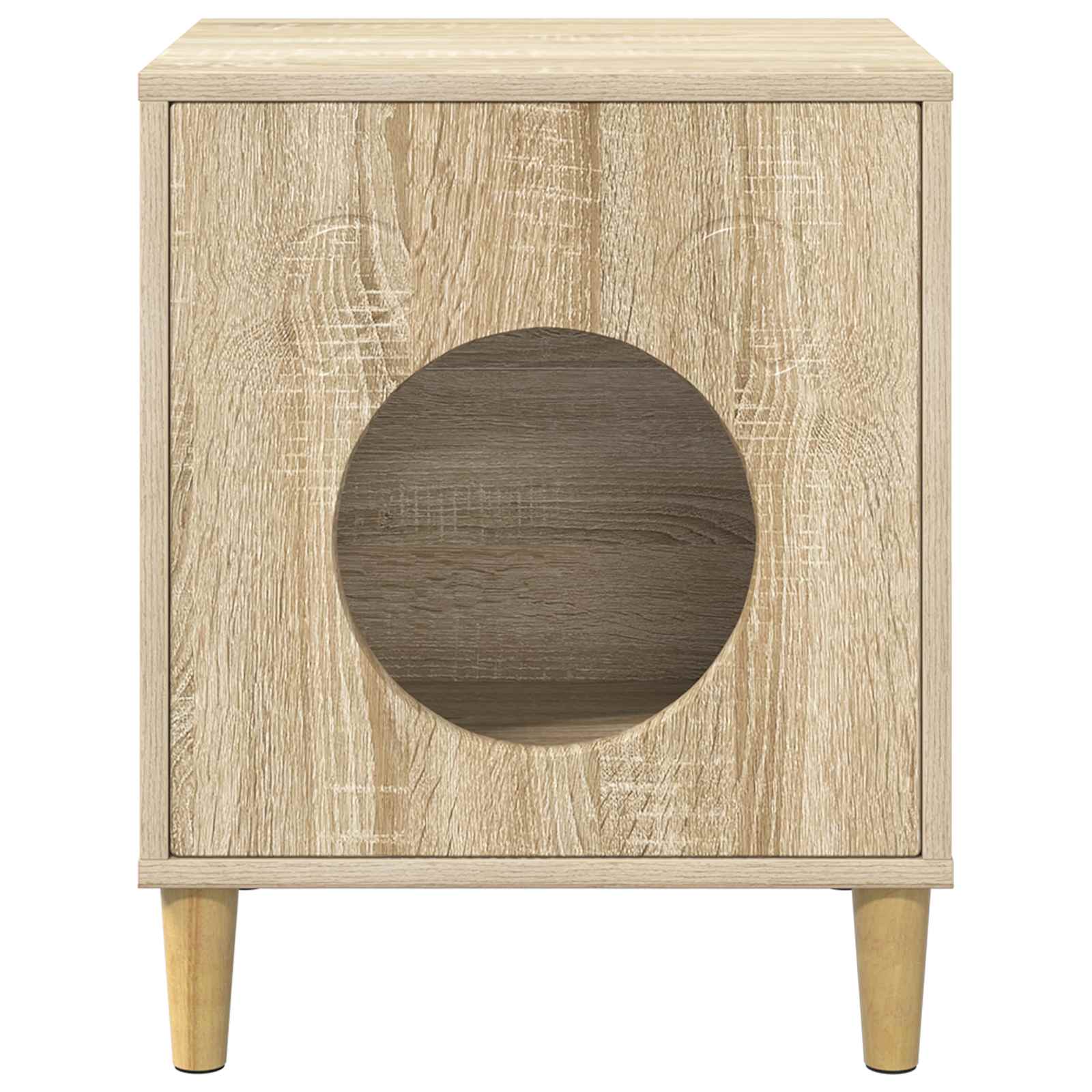 Katzenhaus Weiß 42,5 x 40 x 53 cm Holzwerkstoff