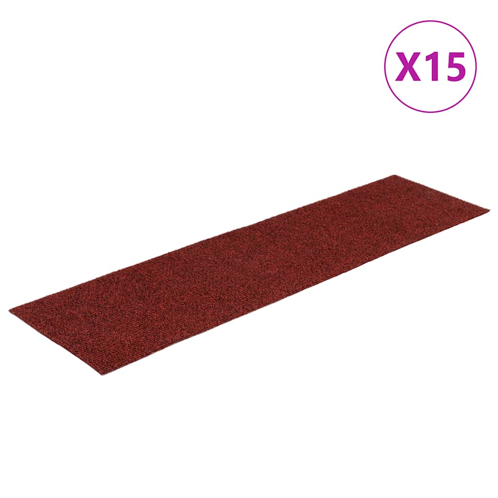 Stufenmatten Selbstklebend 15 Stk. 60x25 cm Hellbraun Rechteckig
