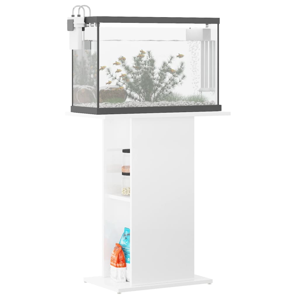 Aquariumständer Weiß 60,5x36x72,5 cm Holzwerkstoff