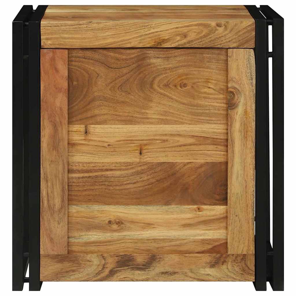 Aufbewahrungsbox 50 x 50 x 50 cm Massives upgecyceltes Holz