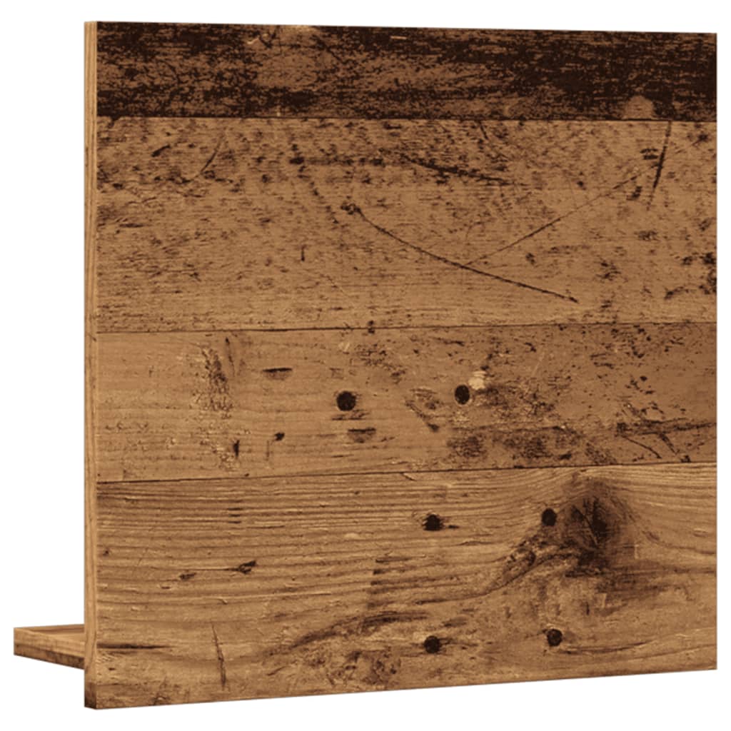 Badspiegel Weiß 40x10,5x37 cm Holzwerkstoff