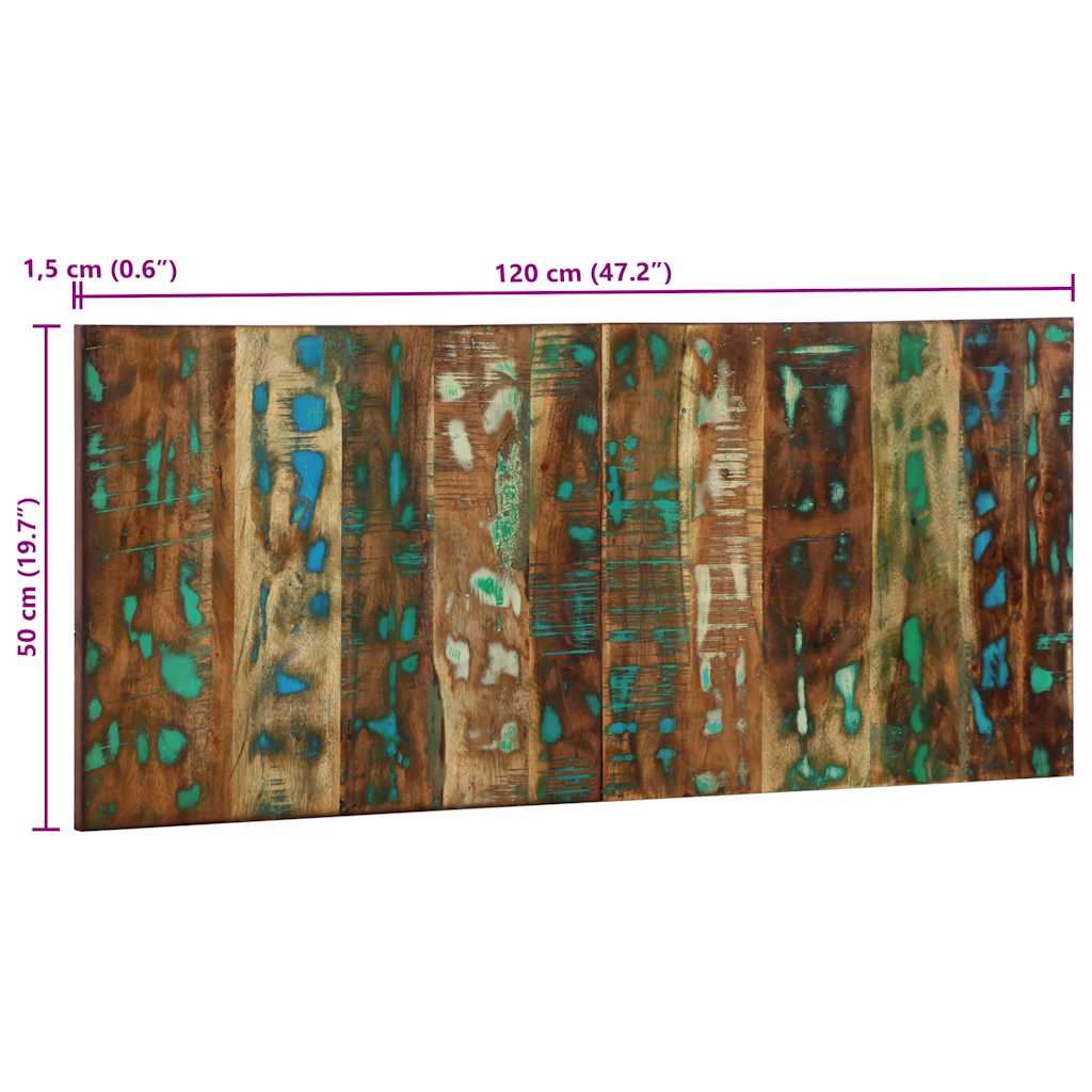 Kopfteil Mehrfarbig 160 cm Massivholz Altholz