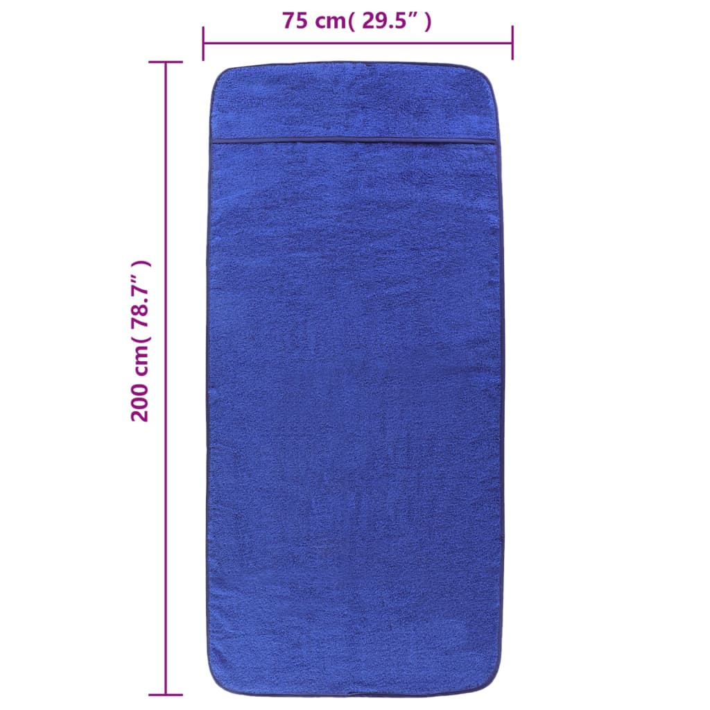 Strandtücher 4 Stk. Weiß 60x135 cm Stoff 400 GSM