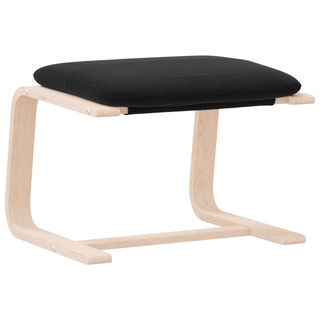 Fußhocker Creme 51x41x40 cm Stoff
