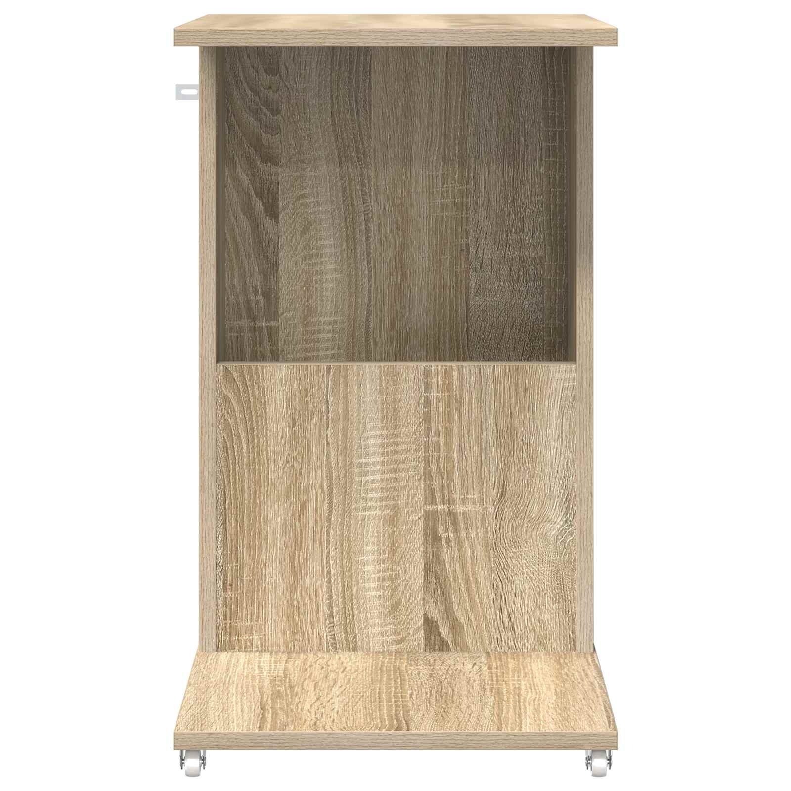 Beistelltisch Mit Rad Weiß 40 x 35 x 60 cm Holzwerkstoff
