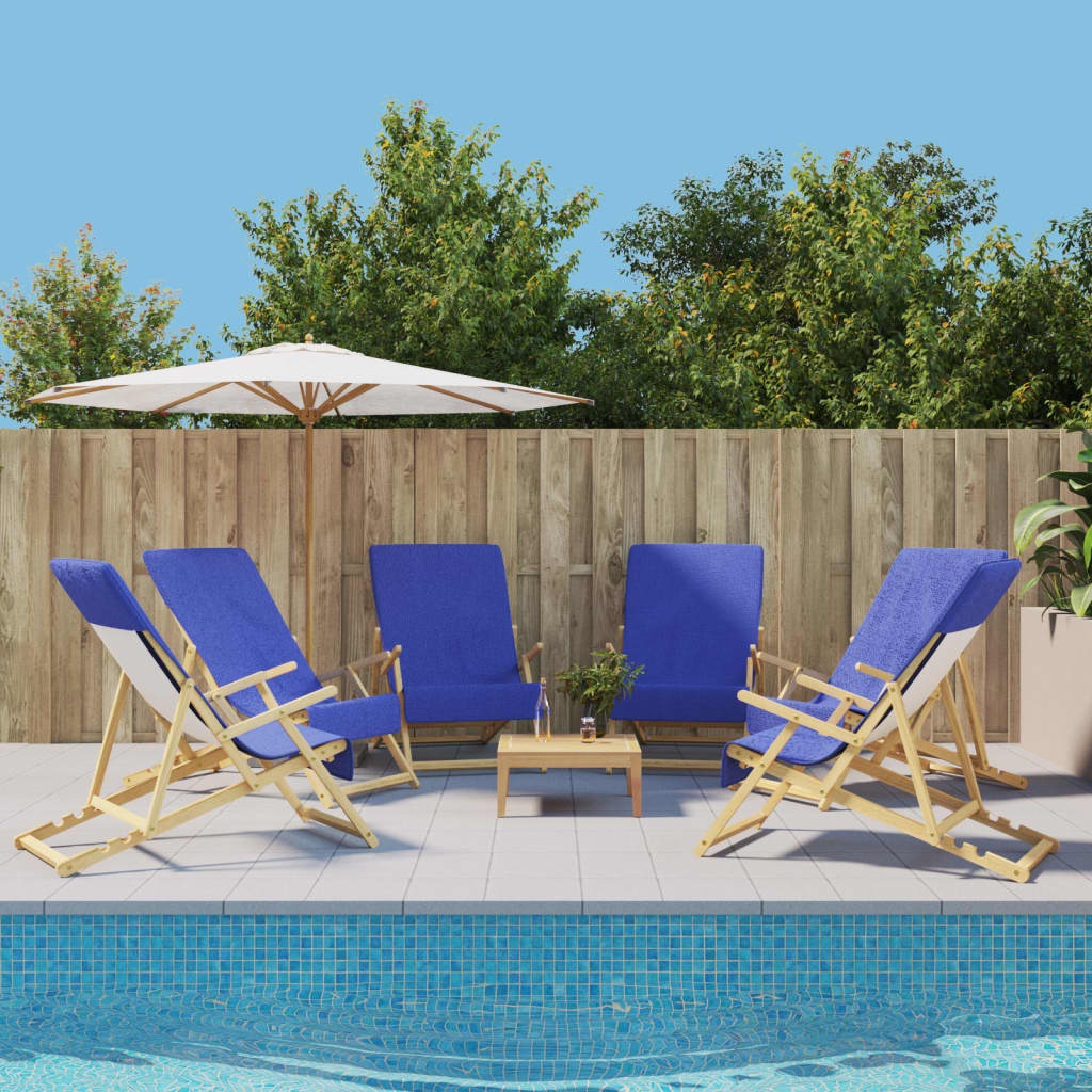 Strandtücher 4 Stk. Weiß 60x135 cm Stoff 400 GSM
