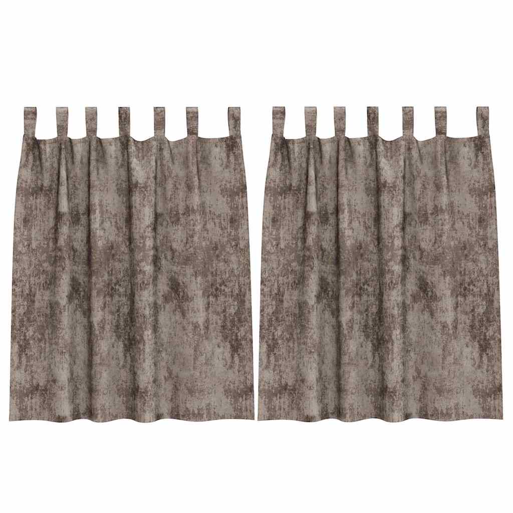 Samtvorhänge mit Vorhängen 2 pcs Weinrot 140 x 140 cm Samt