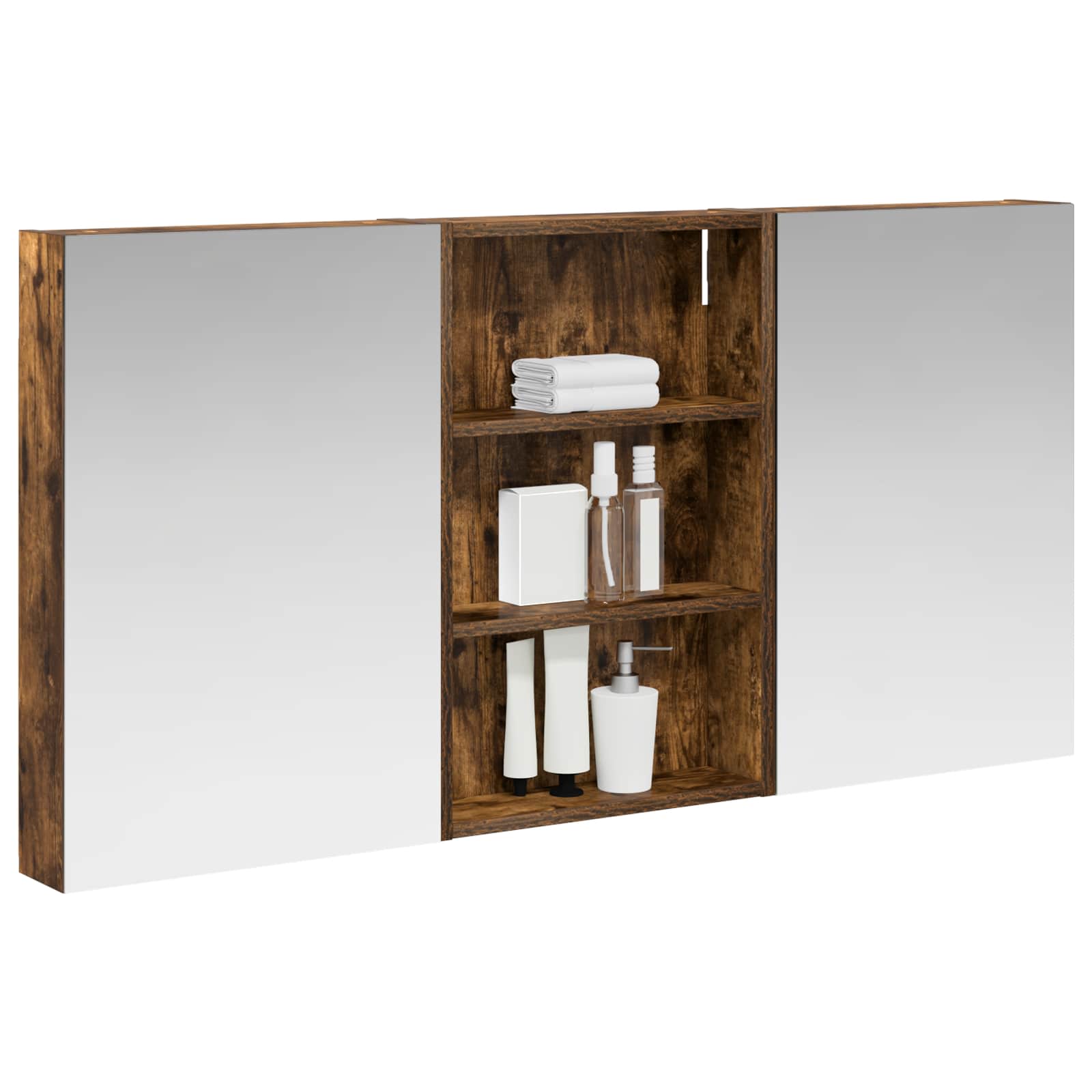 Badezimmerschrank-Set 3 pcs 80 x 10,5 x 50 cm Holzwerkstoff