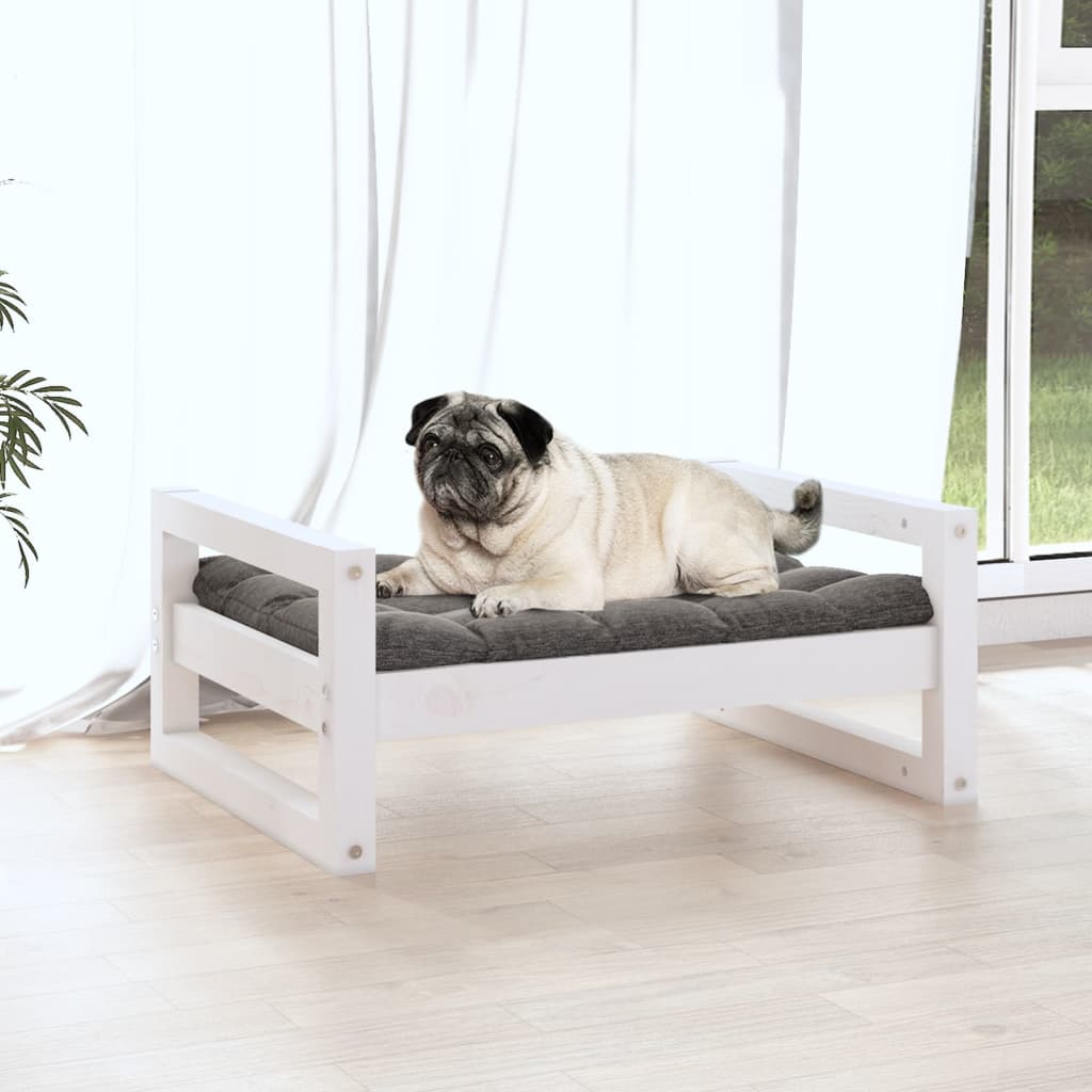 Hundebett 55,5x45,5x28 cm Massivholz Kiefer