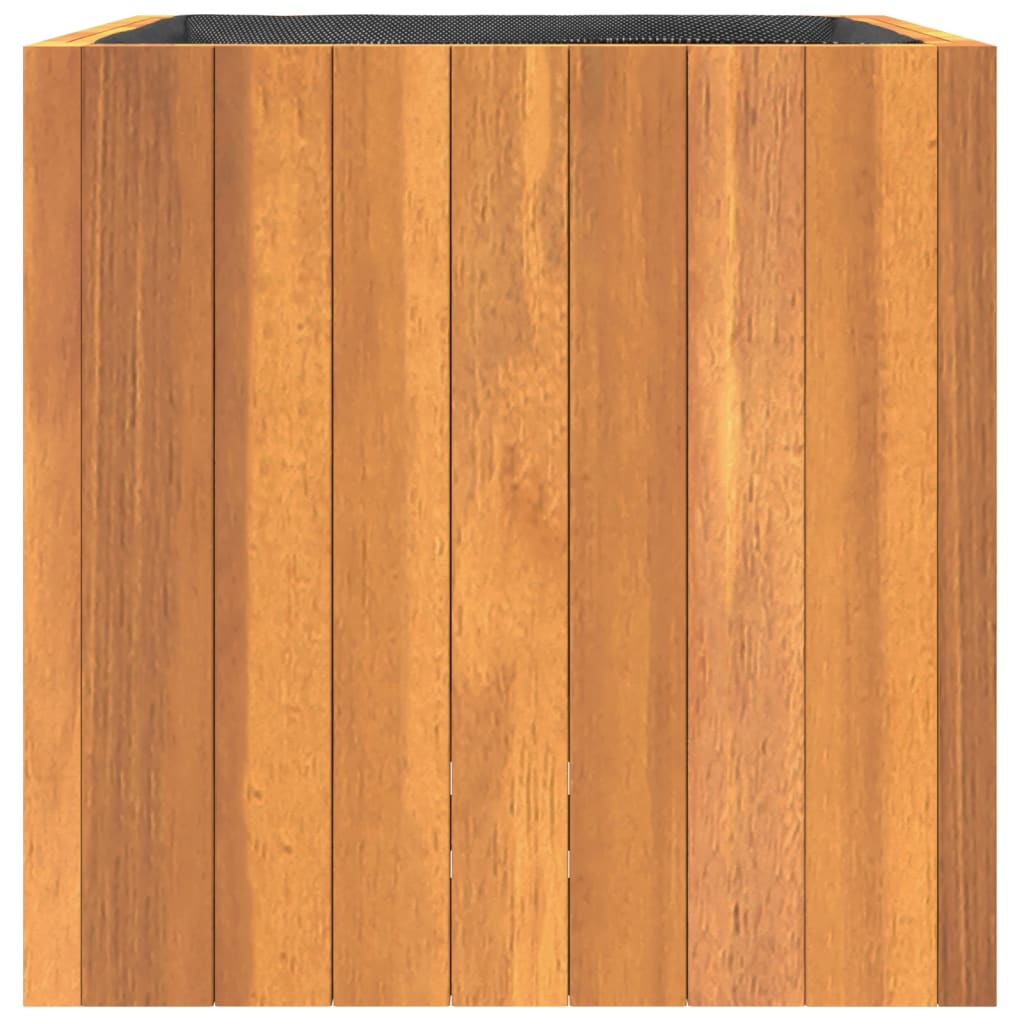 Pflanzkübel 25x25x25 cm Massivholz Akazie