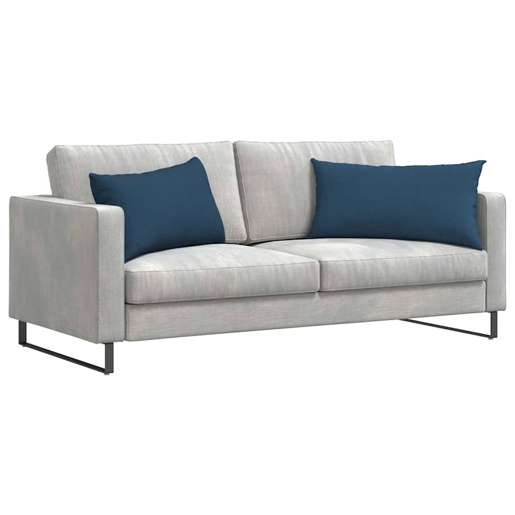 Sofakissen 2 pcs Hellgrau 50 x 30 cm Stoff