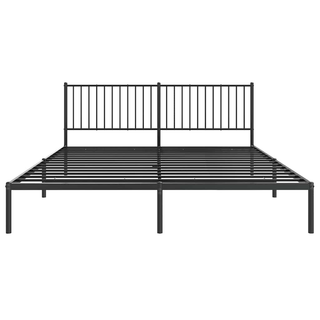 Bettgestell Metall Schwarz 75x190 cm