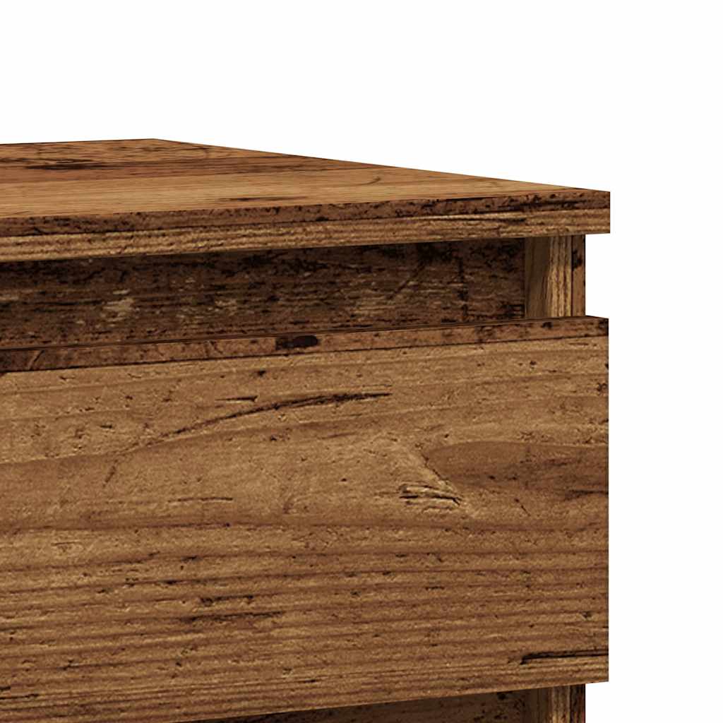 Bettschrank Schwarz Eichen-Optik 40 x 35 x 50 cm Holzwerkstoff