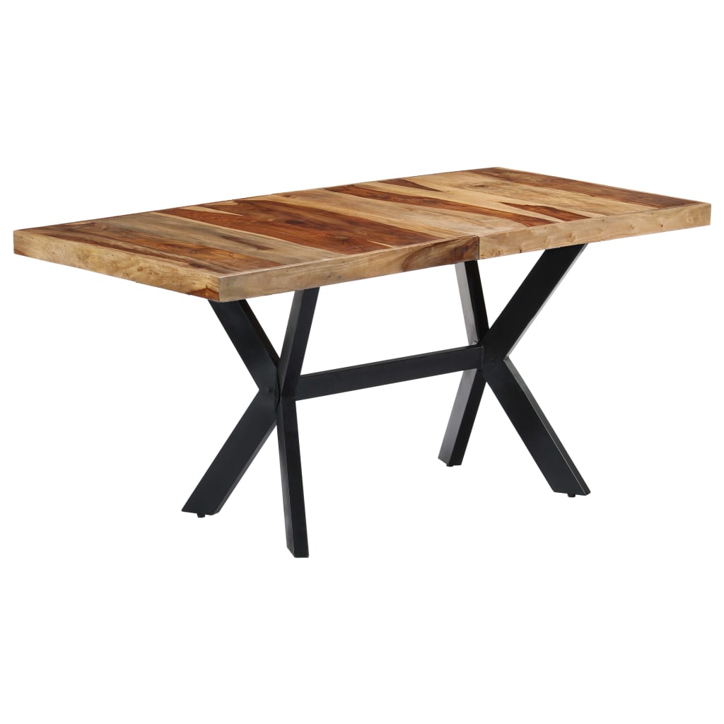Esstisch Massivholz Mango und Stahlgestell 180 cm