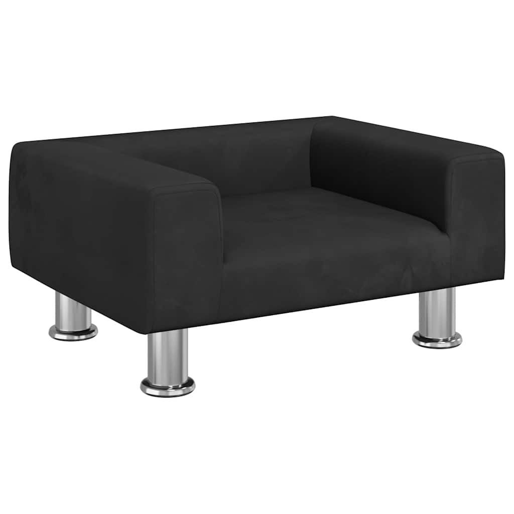 Kindersofa Blau 70x45x26,5 cm Samt
