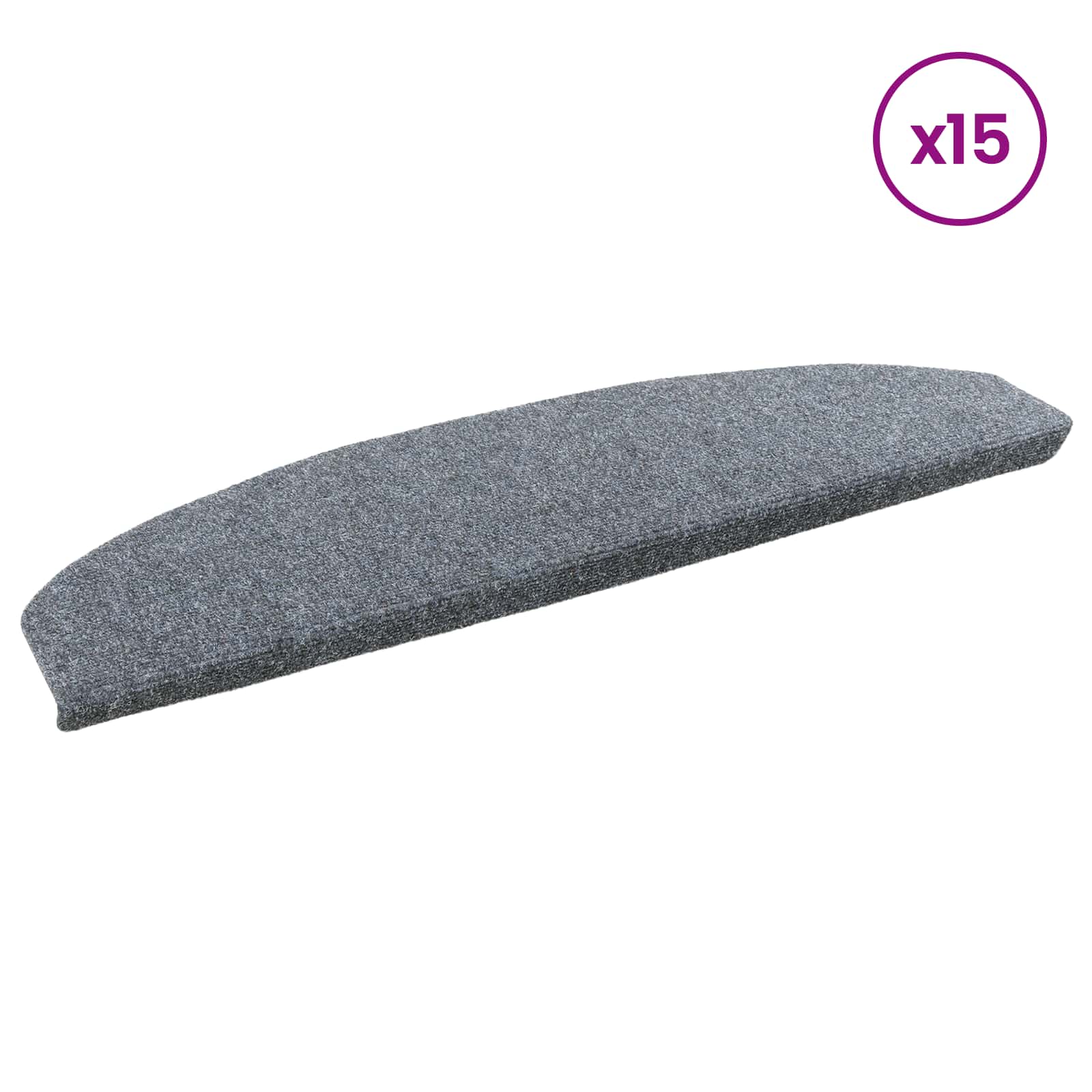 Selbstklebende Treppenschoner 15 pcs Beige 80 x 24,5 x 3,5 cm