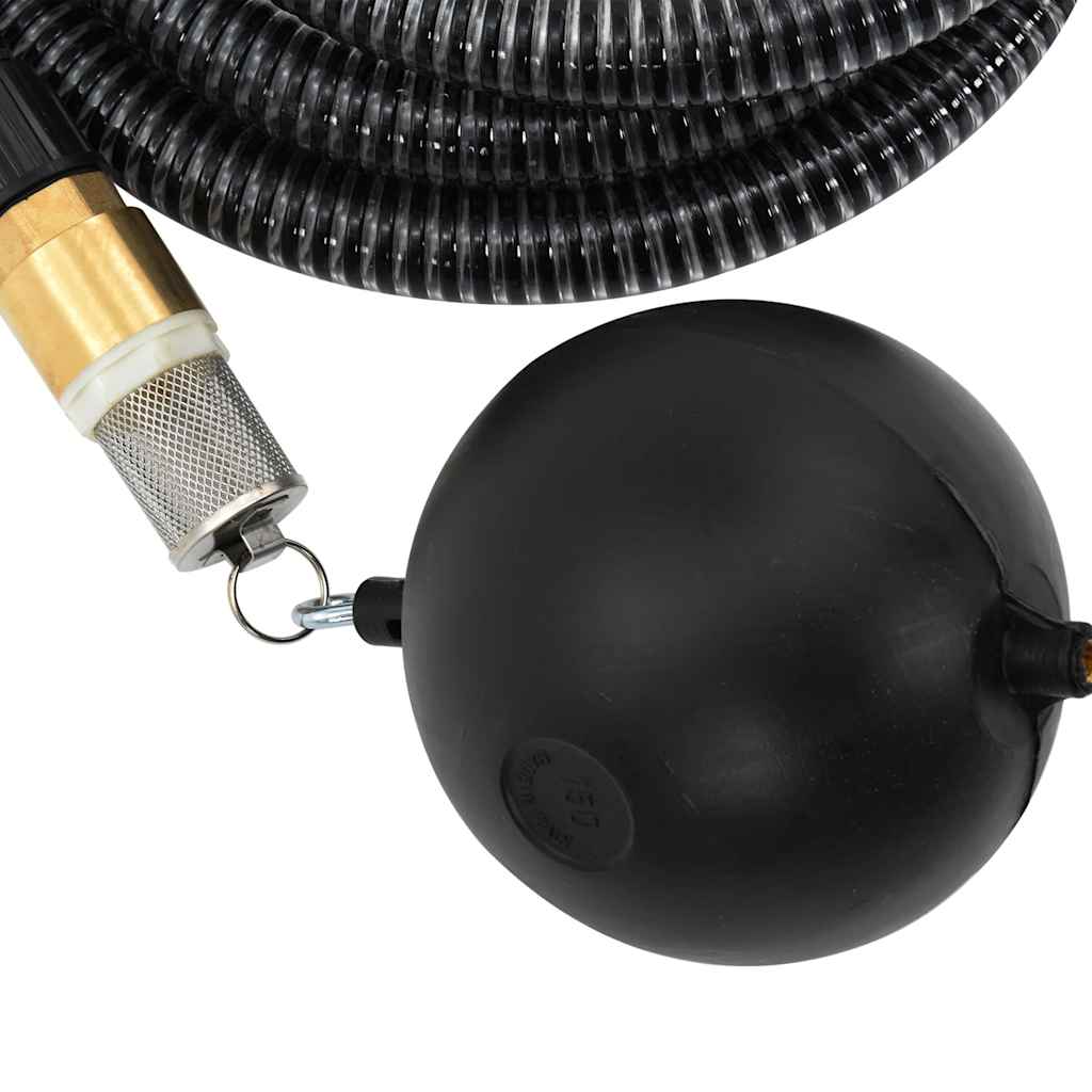 Saugschlauch mit Messing-Anschlüssen Grün 1,1" 3 m PVC