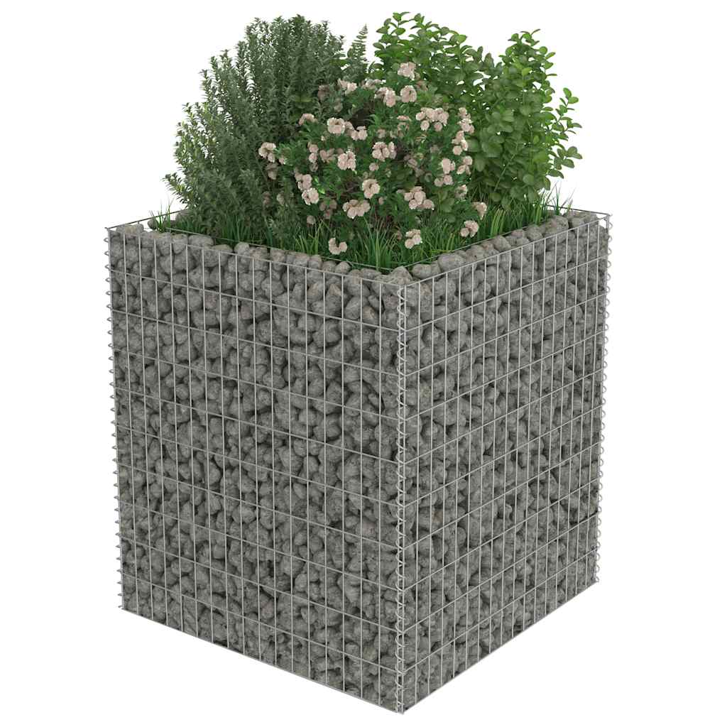 Gabionen-Hochbeet Verzinkter Stahl 450×90×100 cm