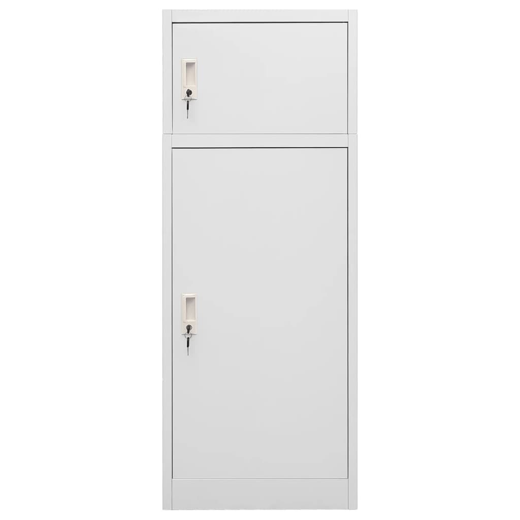 Sattelschrank Weiß 53x53x140 cm Stahl