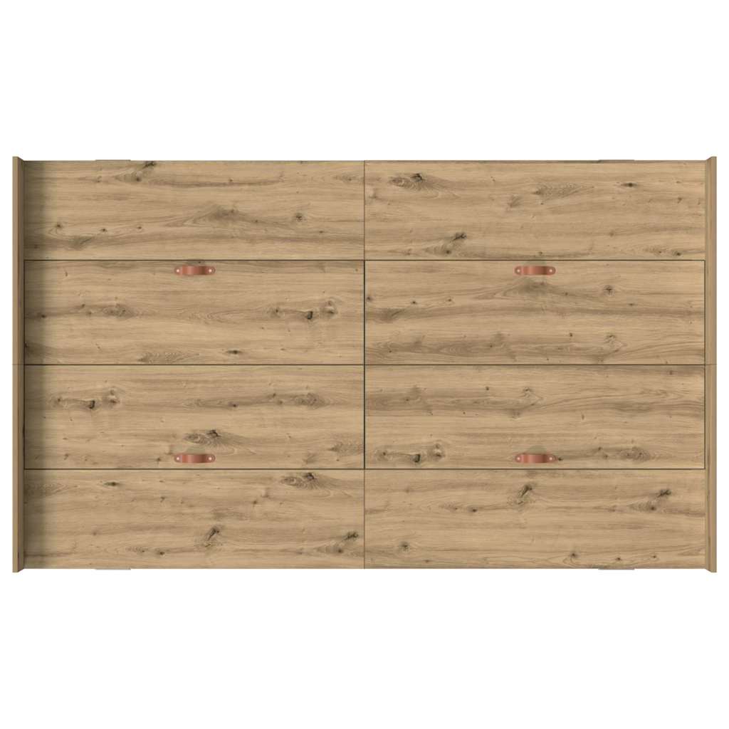 Aufbewahrungsbettgestell Weiß 200 x 200 cm Holzwerkstoff