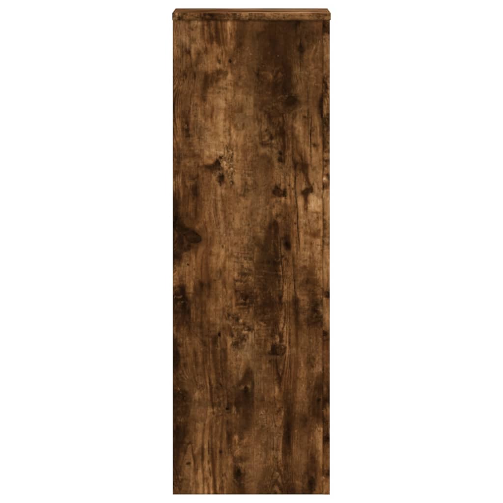 Pflanzenständer 2 Stk. Weiß 33x33x100 cm Holzwerkstoff