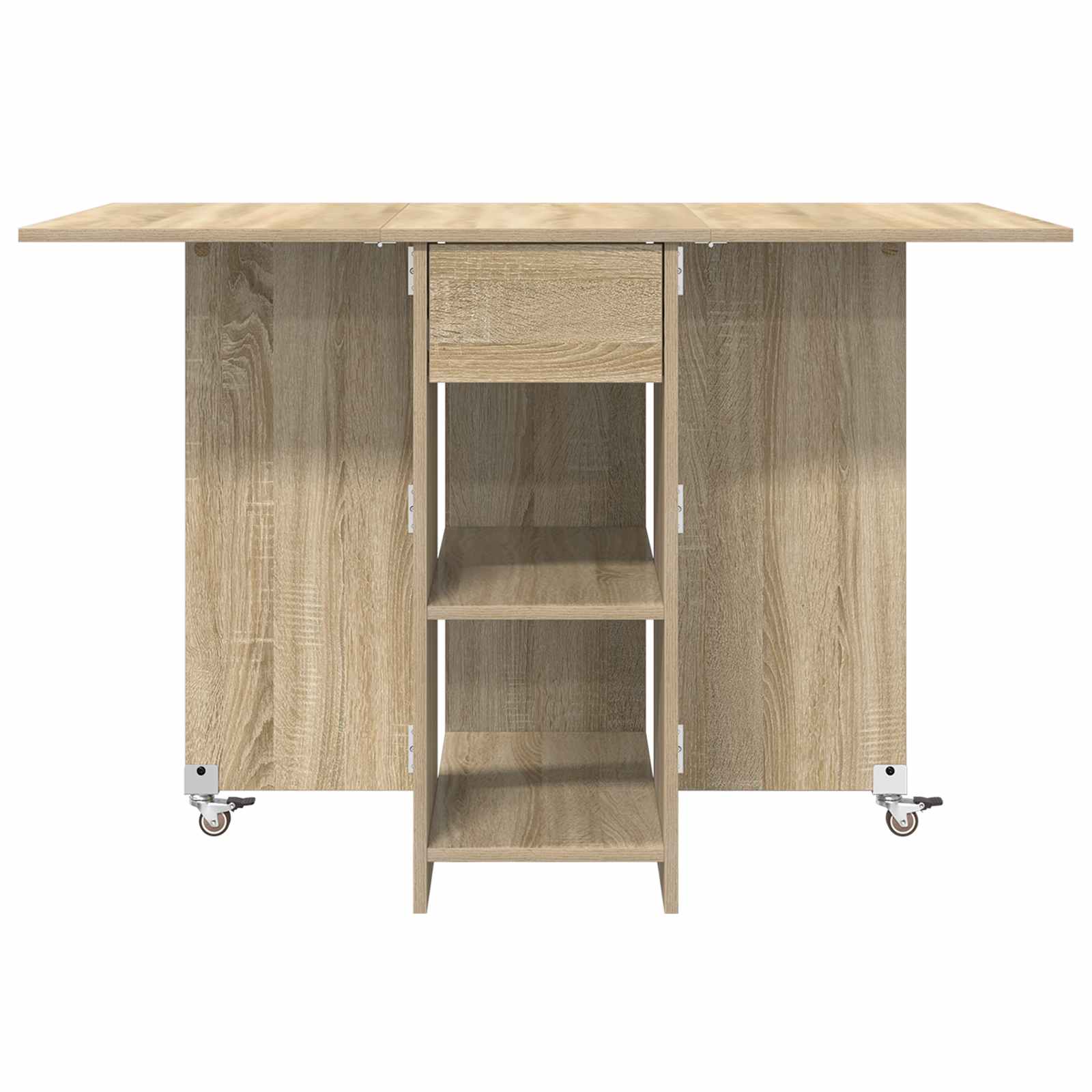 Esstisch 115 x 70 x 75 cm Holzwerkstoff Weiß Rechtwinklig