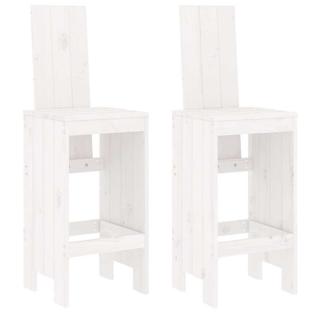 Barhocker 2 Stk. 40x42x120 cm Massivholz Kiefer