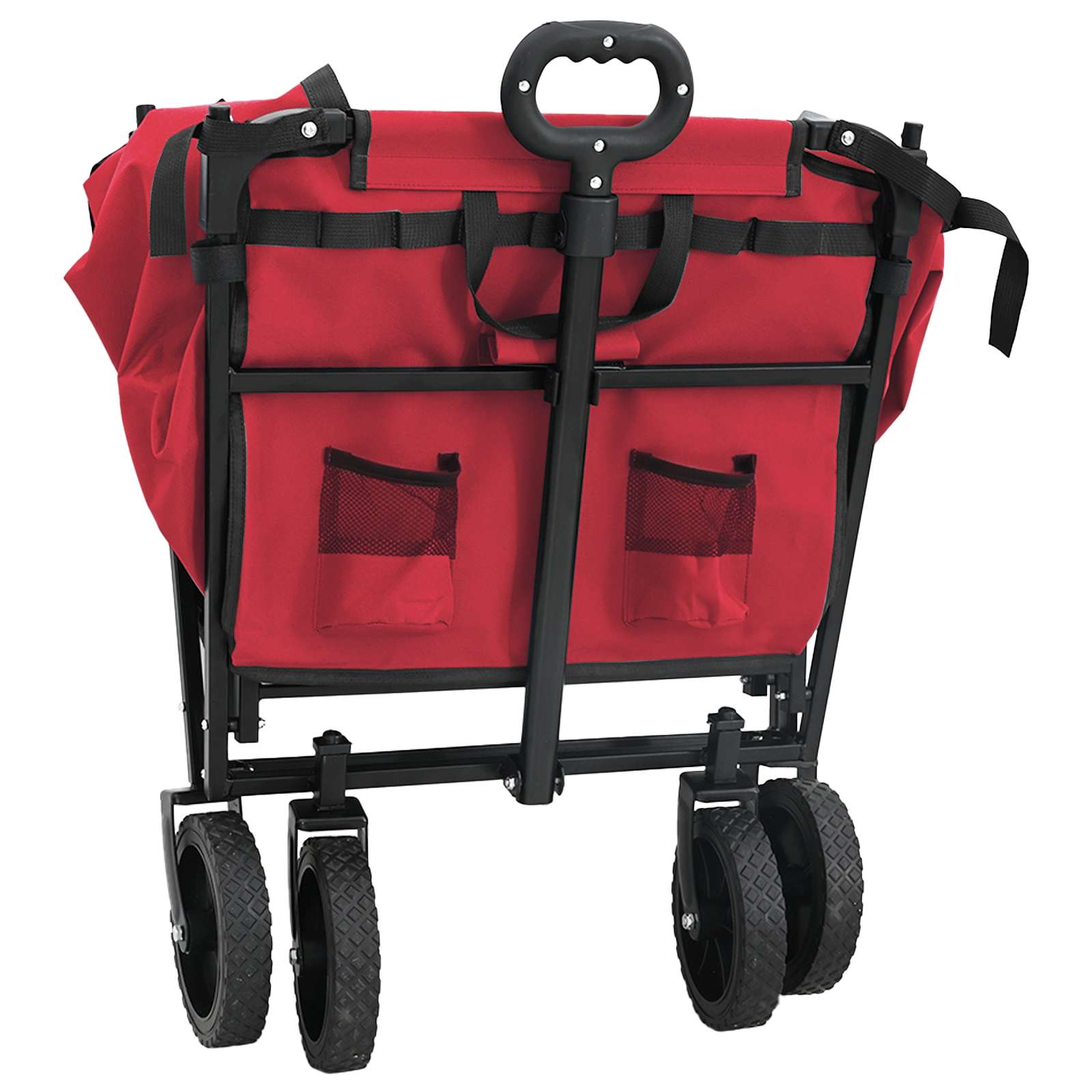 Klapp-Handwagen Schwarz 105 x 56,5 x 116 cm Oxford-Stoff