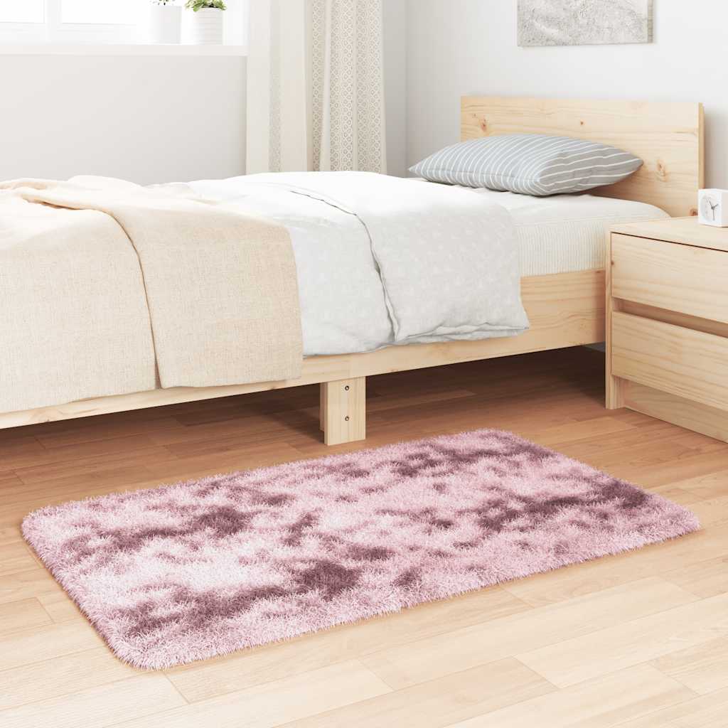 Teppich Shaggy Hochflor NAVARRA Beige 60x100 cm Polyester