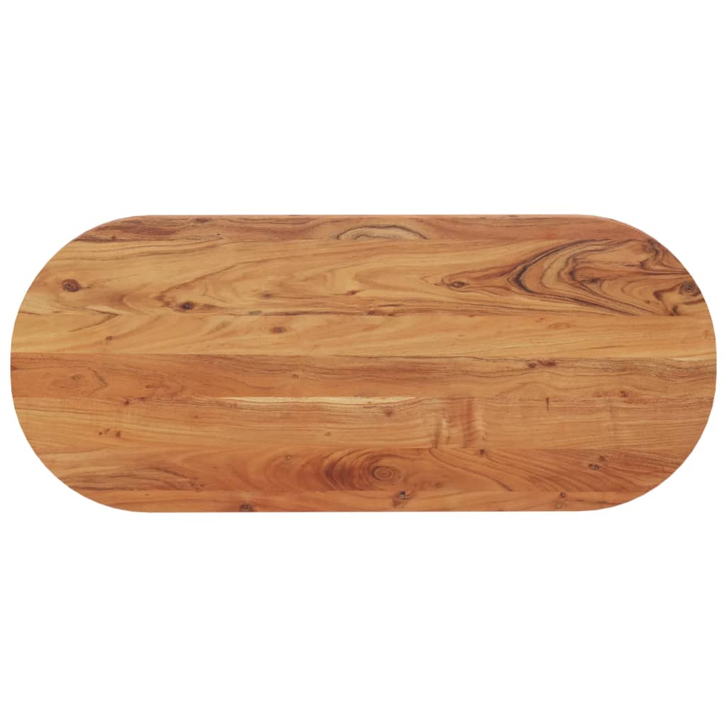 Tischplatte 110x40x2,5 cm Oval Massivholz Mango