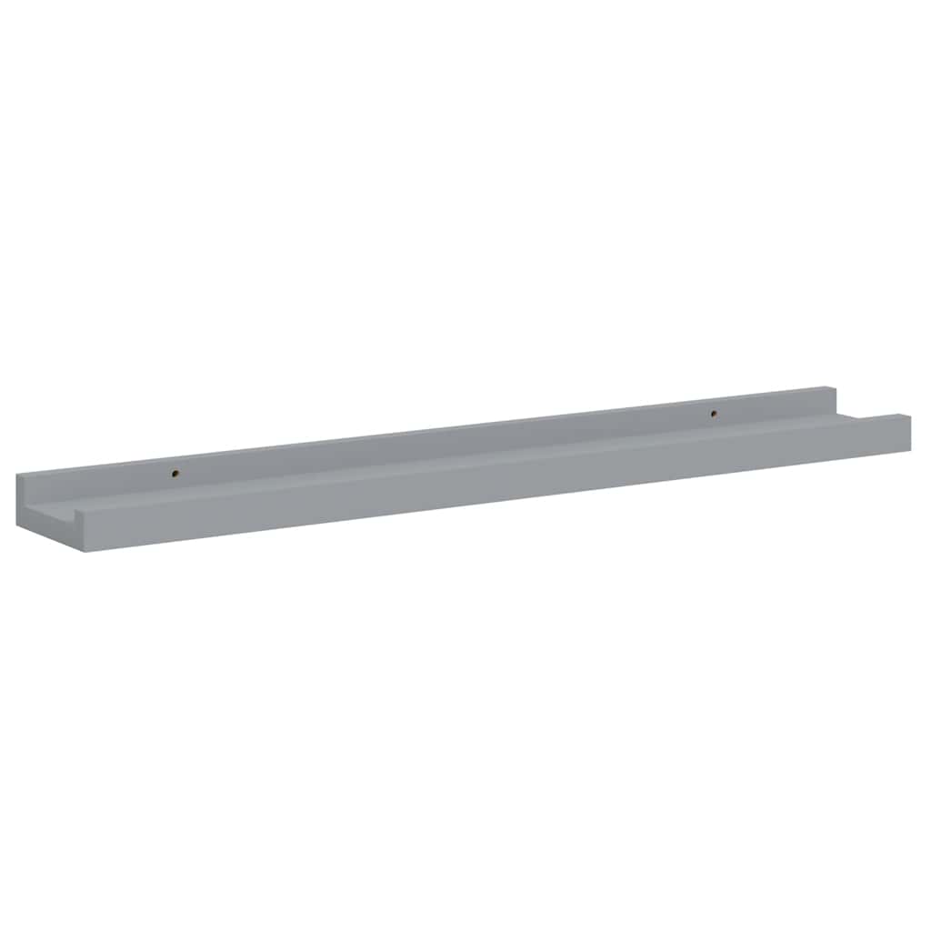 Bilderleisten 2 Stk. Weiß 80x9x3 cm MDF