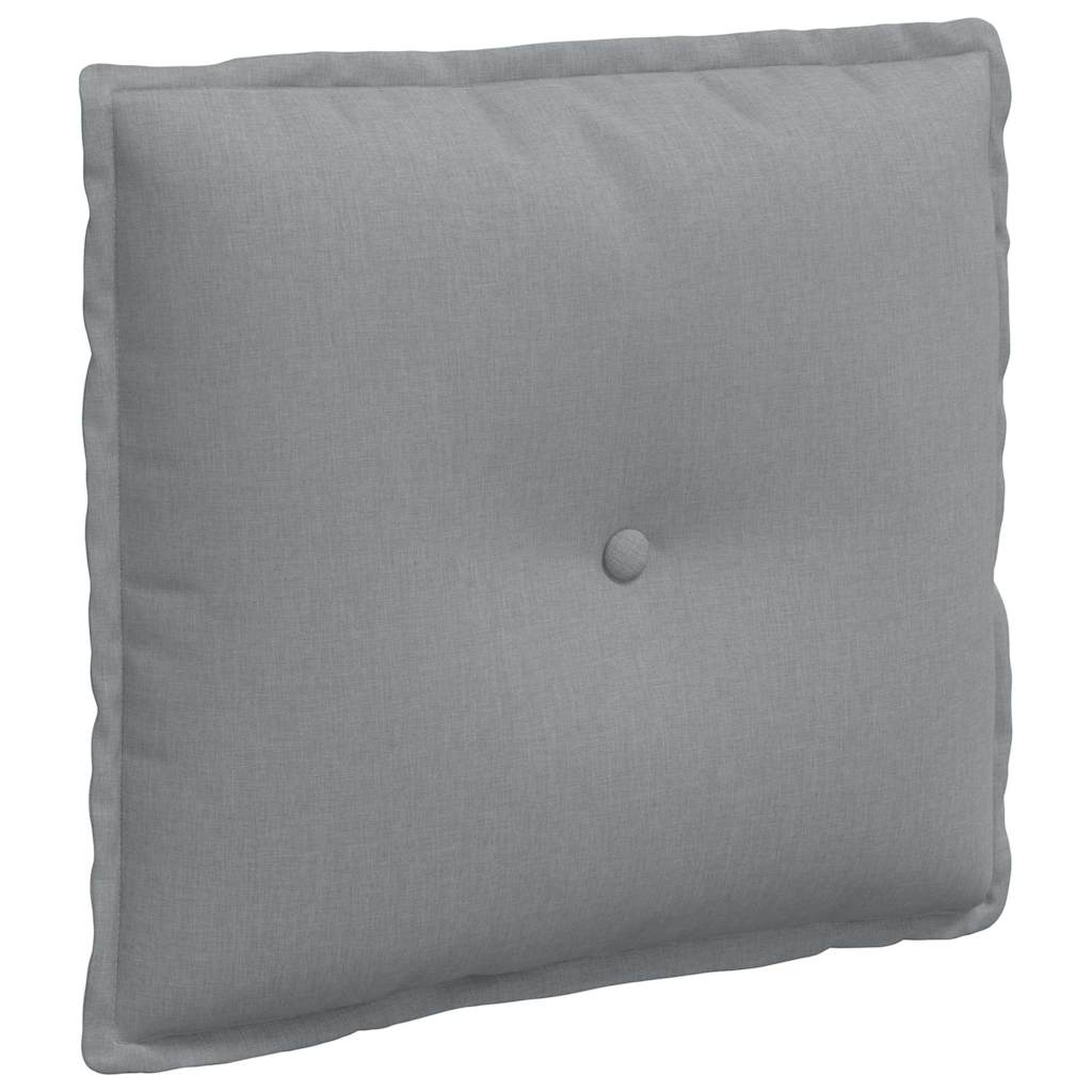 Rückenkissen Hellgrau 50 x 19 x 45 cm Stoff