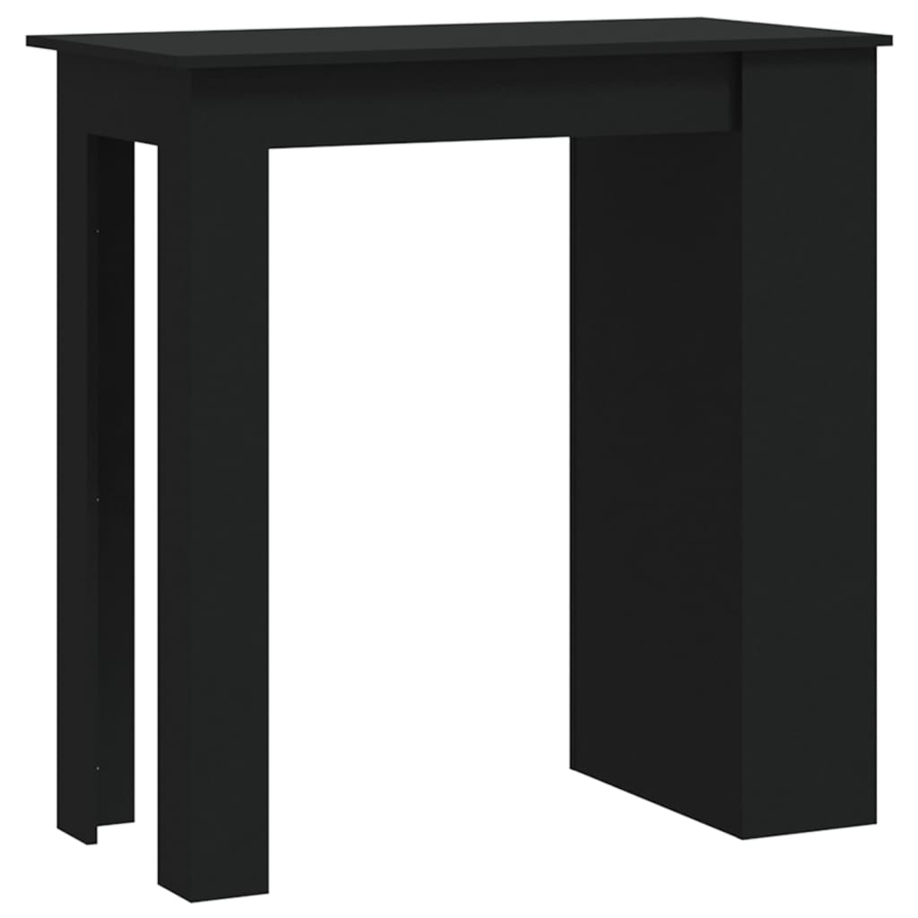 Bartisch mit Ablagefläche Weiß 102x50x103,5 cm Holzwerkstoff