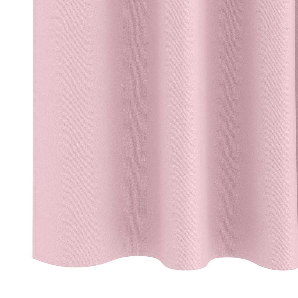 Verdunkelungs-Vorhänge mit Ringen 2 pcs Beige 140 x 140 cm