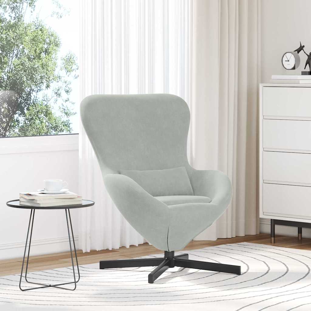Eiersessel Blau 63 x 73 x 90 cm Samt