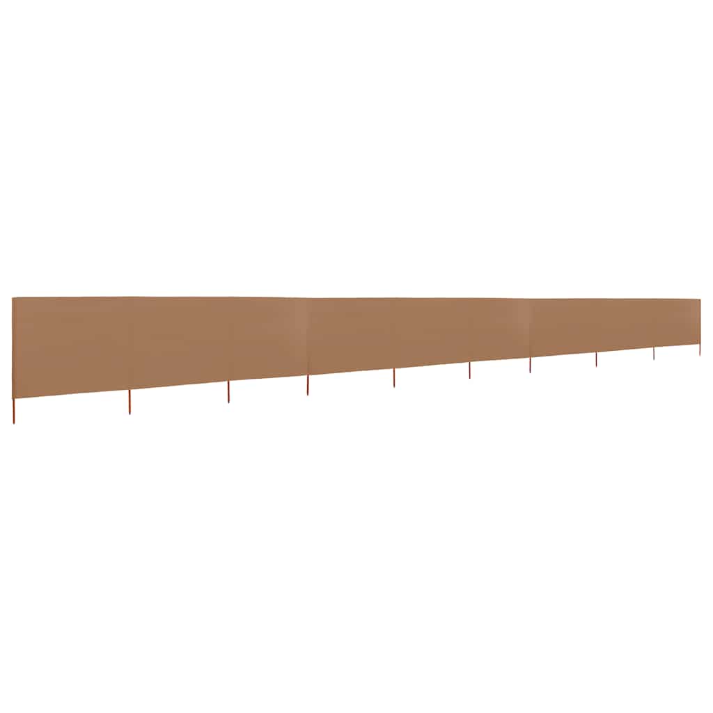 3-teiliges Windschutzgewebe 400 x 120 cm Weiß