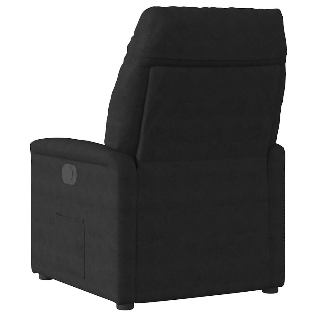 Massagesessel Elektrisch Dunkelgrau Mikrofasergewebe